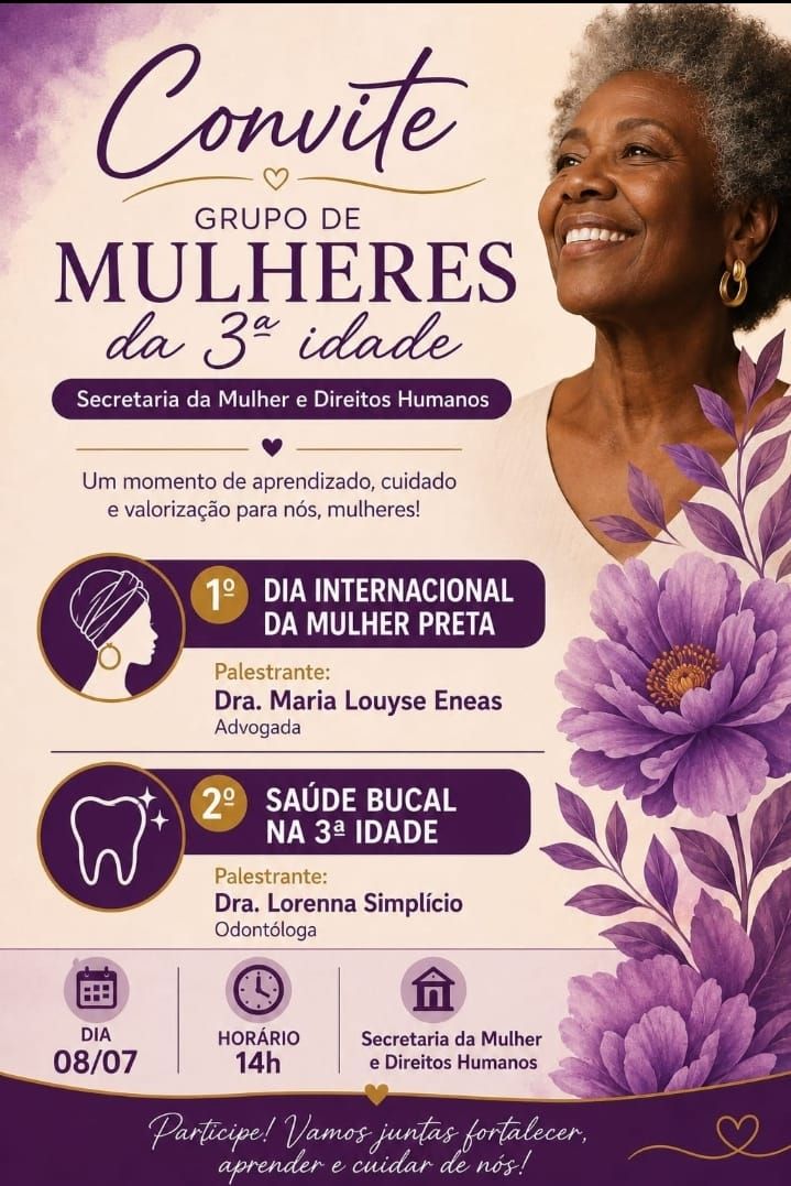 Convite Especial: Encontro do Grupo de Mulheres da 3ª Idade promove autocuidado e reflexão