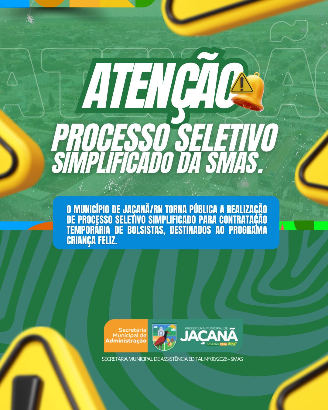 EDITAL Nº 002/2026 - SMAS / Criança Feliz