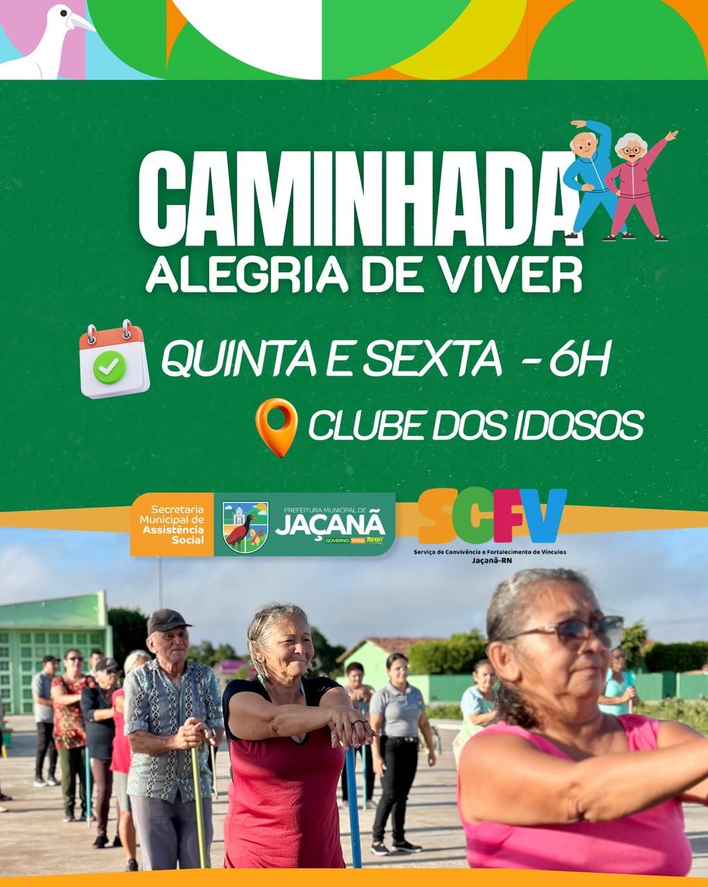 “Caminhada com os Idosos promove saúde e bem-estar nesta quinta e sexta-feira”