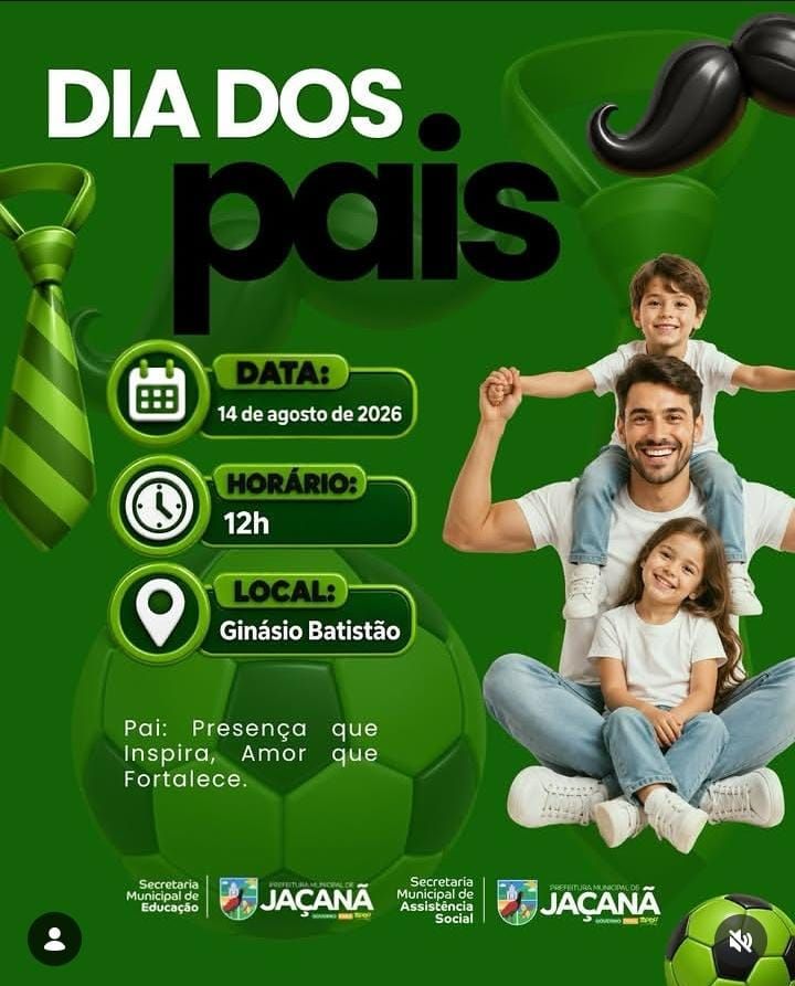 ATENÇÃO PAIS, CHEGOU A HORA DE CELEBRAR JUNTOS!