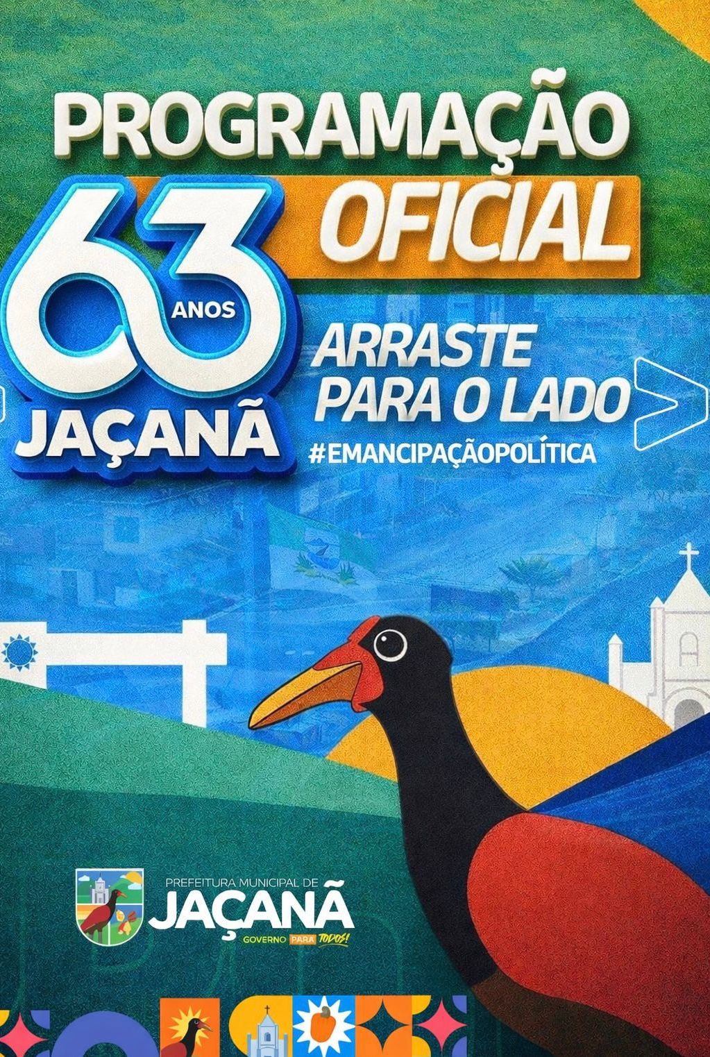 Programação Oficial dos 63 anos de Emancipação Política de Jaçanã