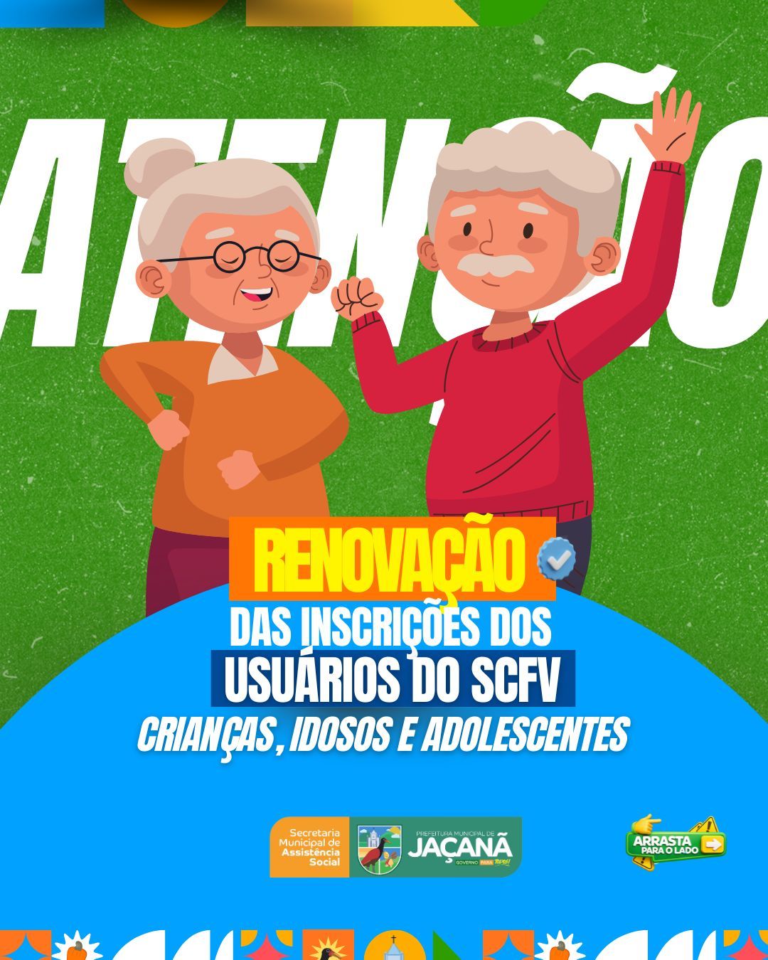 Prefeitura de Jaçanã inicia renovação de inscrições do SCFV na próxima segunda-feira (24)