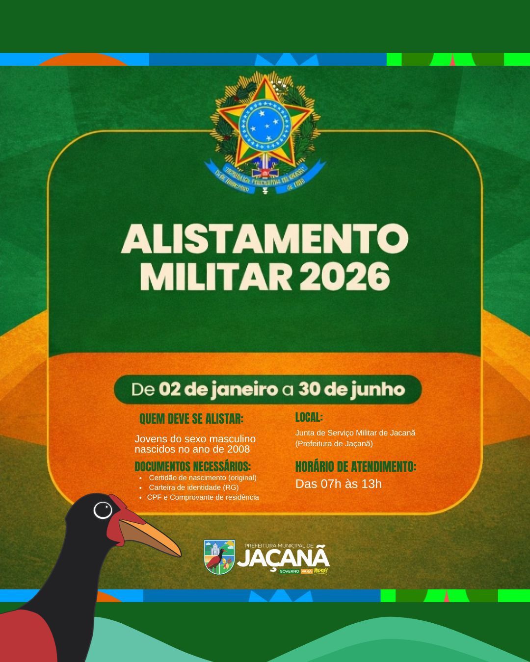  ALISTAMENTO MILITAR 2026