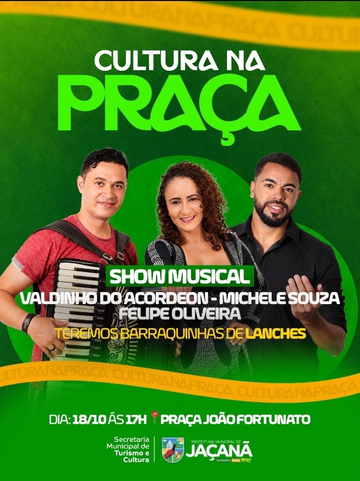 Cultura na Praça: música, lazer e sabor!