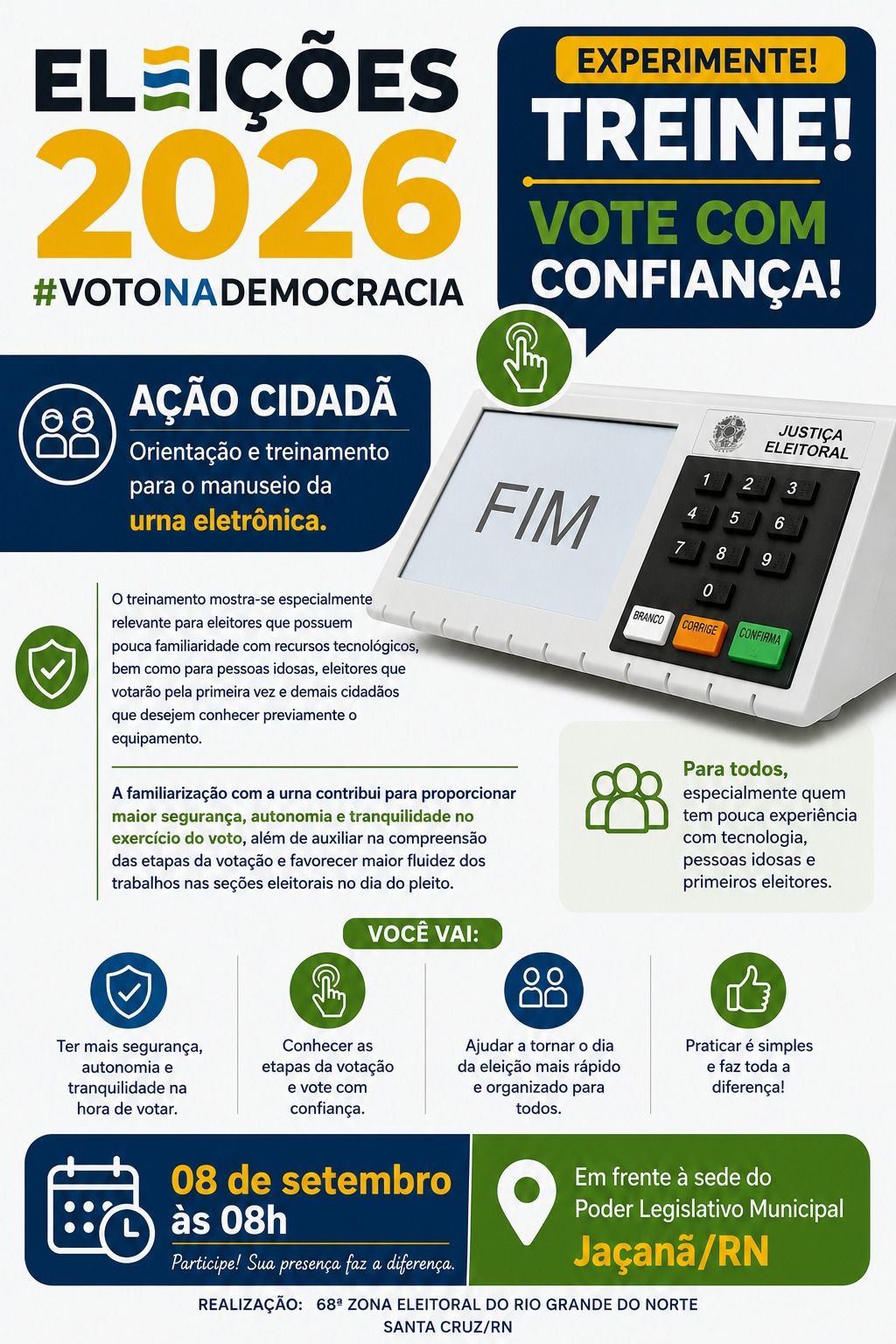 Ação Cidadã – Orientação e Treinamento para o Manuseio da Urna Eletrônica