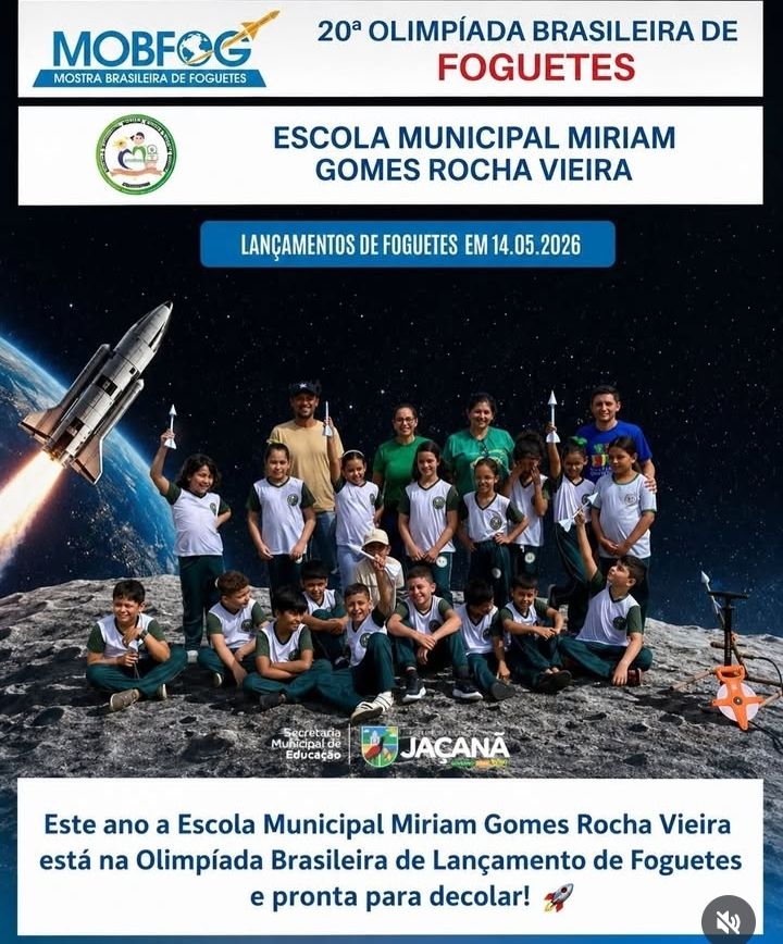 Escola Miriam participa da Olimpíada de Foguetes