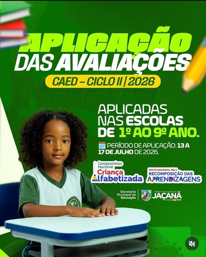  Aplicação das Avaliações CAED – Ciclo II 2026