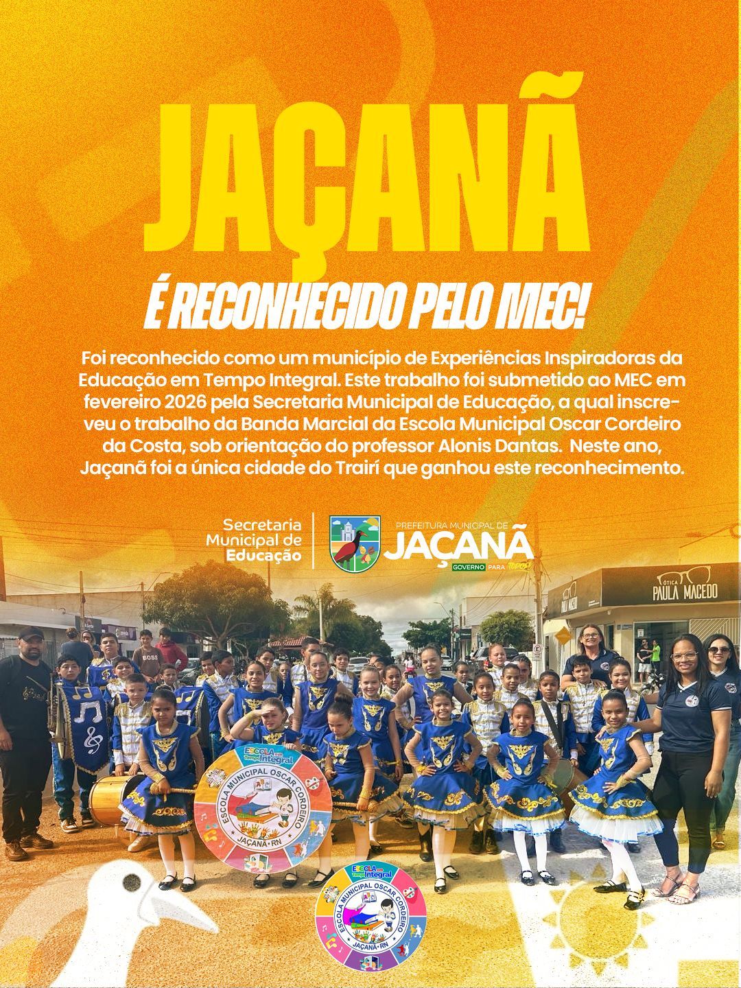 Jaçanã é Reconhecido pelo MEC